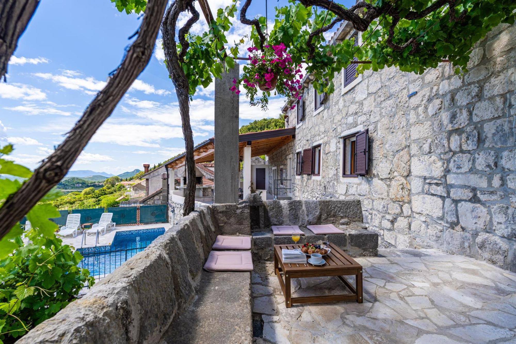 Private Pool Villa - Meditteranean Peace Slano Exteriér fotografie
