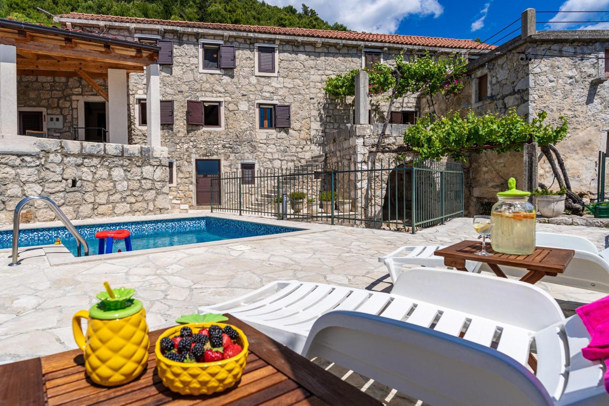 Private Pool Villa - Meditteranean Peace Slano Exteriér fotografie